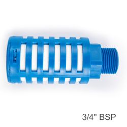 AIRCRAFT Plastic Breather Silencer 3/4' M Blue